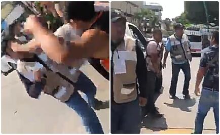 Chocan ambulantes e inspectores en parque central de Tuxtla Gutiérrez