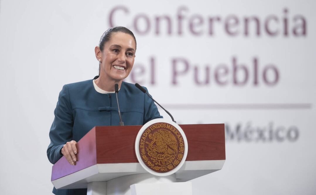 Claudia Sheinbaum en su conferencia matutina del 28 de julio. Foto: Presidencia