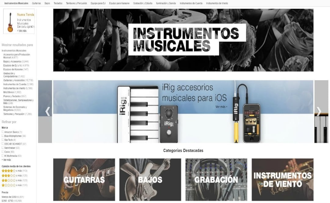 Los clientes podrán encontrar instrumentos musicales, artículos de sonido y grabación, equipo para DJ, así como una extensa gama de artículos de marcas reconocidas como Yamaha, Casio, MXL y Shure.