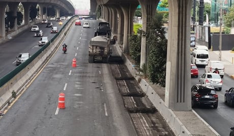 Avanza rehabilitación de Periférico Norte; obras ya cubren tres kilómetros en Naucalpan