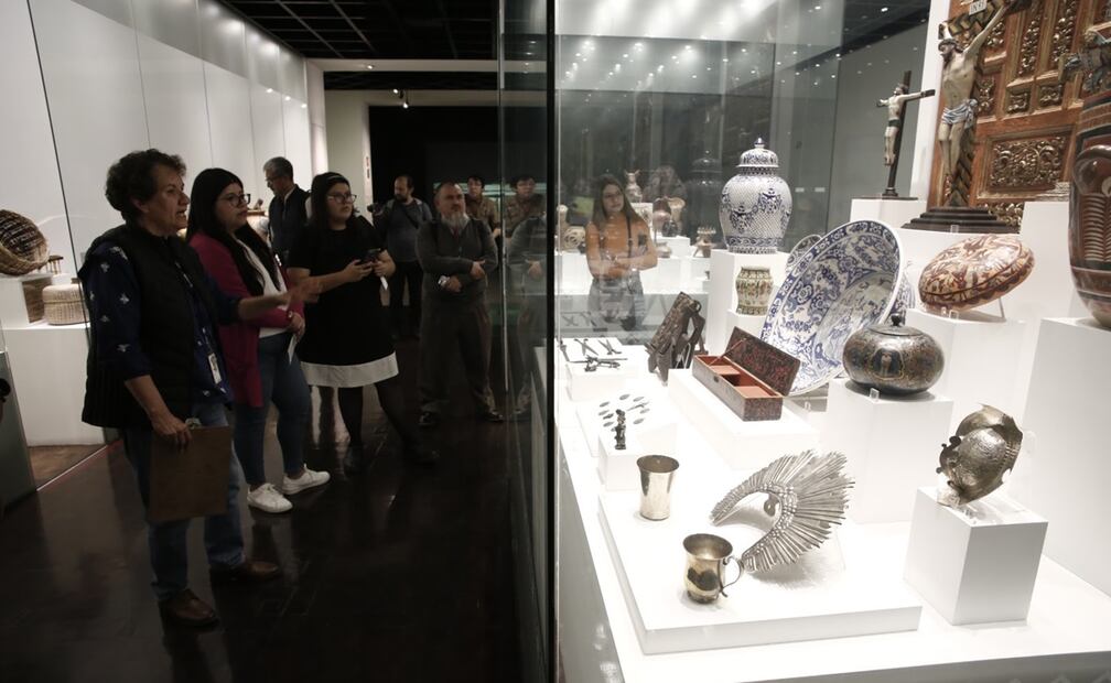 Recorrido por la exhibición de  Marie Thérèse Hermand de Arango. Fotos: Secretaría de Cultura de la Ciudad de México.