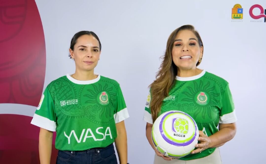 La Gobernadora Mara Lezama y la presidenta municipal de Cancún, Ana Paty Peralta de la Peña. Foto: Captura de pantalla