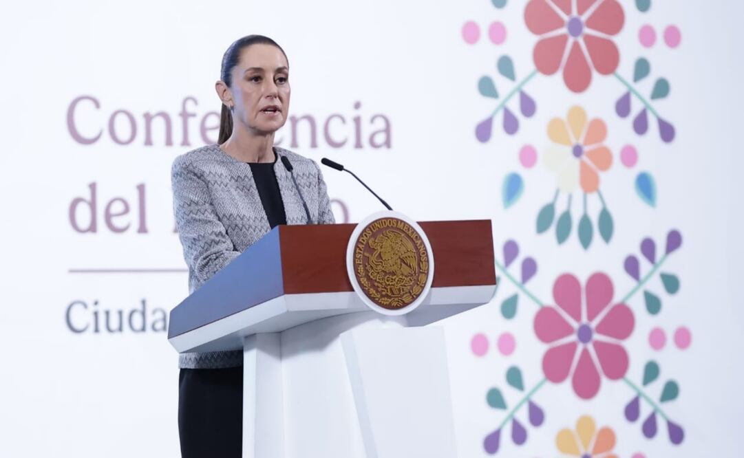 Conferencia del pueblo encabezada por la presidenta Claudia Sheinbaum Pardo en el Salón Tesorería de Palacio Nacional. Foto: Fernanda Rojas / EL UNIVERSAL