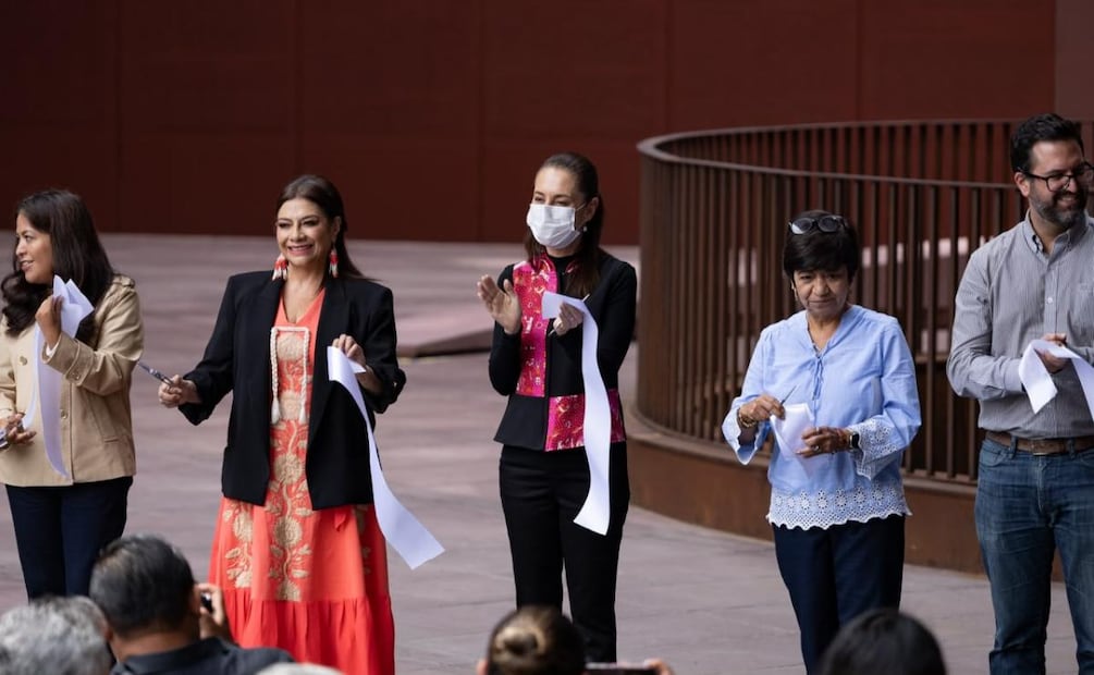 "En Homenaje a las luchas del pueblo de México", dijo Sheinbaum Pardo durante la inauguración del Centro Nacional de Atención Agraria (22/08/2026). Foto: Hugo Salvador / EL UNIVERSAL