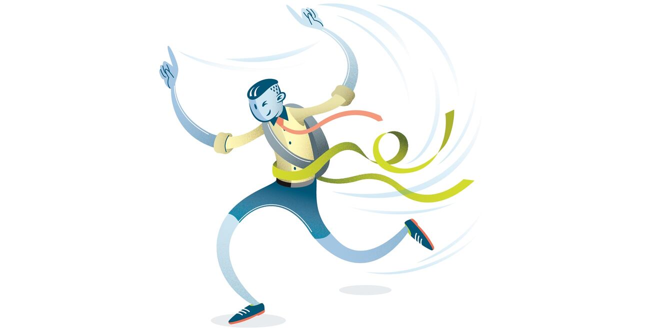 Corriendo un ultramaratón. Los millennials preparándose para su carrera