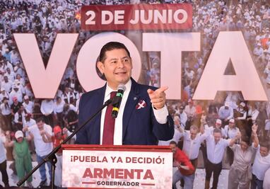Alejandro Armenta se proclama ganador de la elección en Puebla