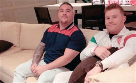 Andy Ruiz manejó cuatro horas para visitar al Canelo