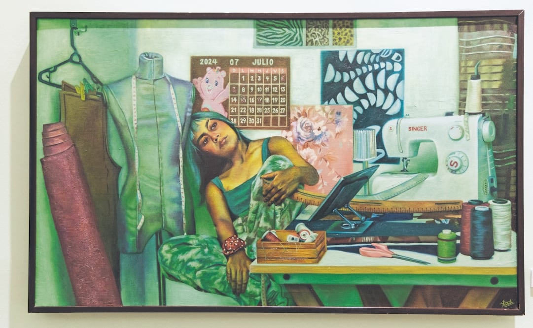 El cansancio es el tema eje de las pinturas en la Ciudad de los sueños. Foto: Hugo Salvador/ EL UNIVERSAL