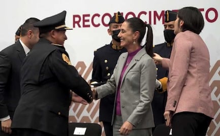 Sheinbaum y García Harfuch condecoran a 70 policías de la SSC