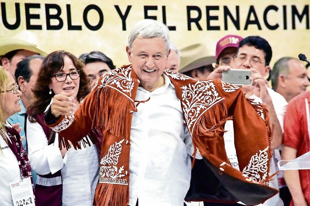 Andrés Manuel López Obrador, presidente de Morena, anunció que el plan del partido de 2018 a 2024 será dado a conocer hoy en la Ciudad de México (ROBERTO AGUILAR. EL UNIVERSAL)