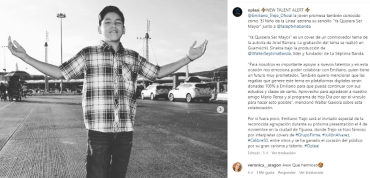 El día que Eduin Caz sorprendió a niño que cantaba en la frontera para ayudar a su familia 