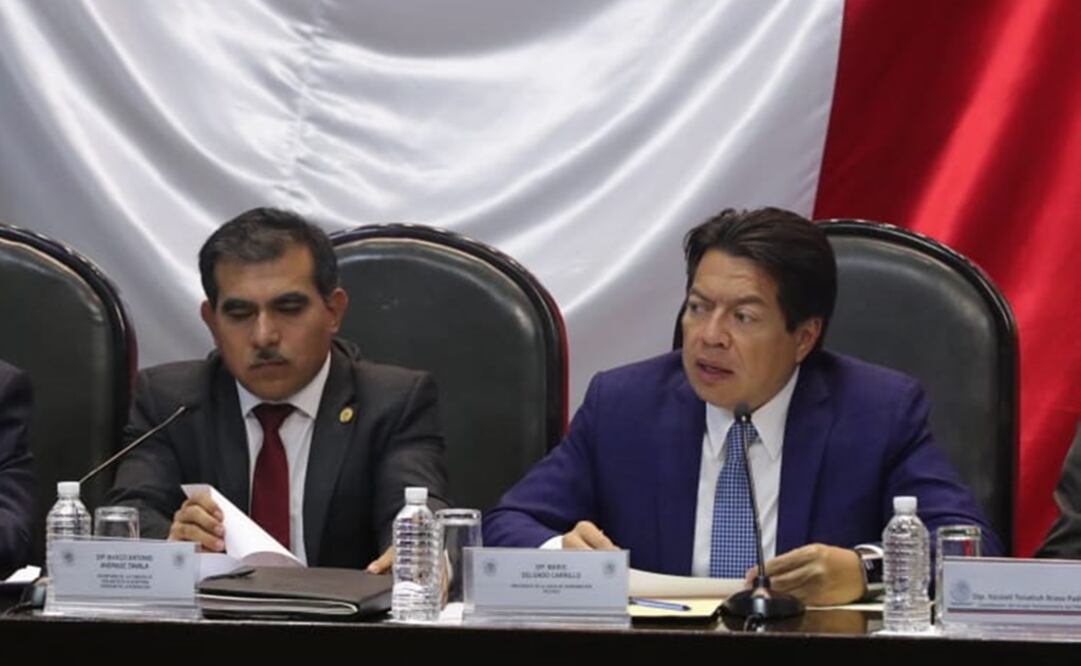 Mario Delgado (der), presidente de la Jucopo en la Cámara de Diputados. Foto: Especial 
