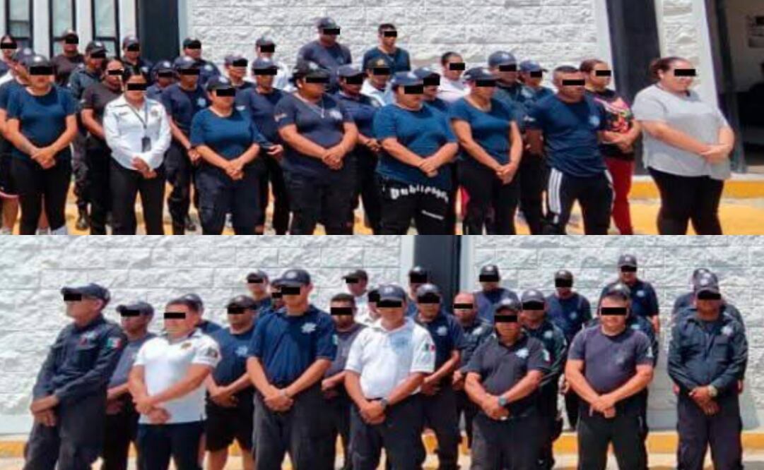 Detienen a 59 policías de Cintalapa y a 4 integrantes del Cartel Chiapas-Guatemala (12/08/2025). Foto: Especial
