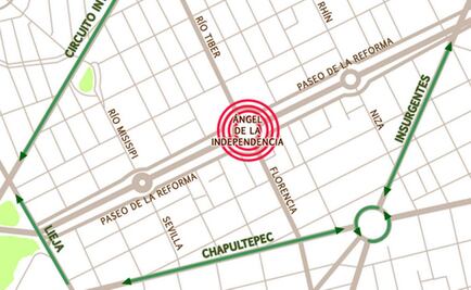 Cierran vialidad por concierto en el Ángel