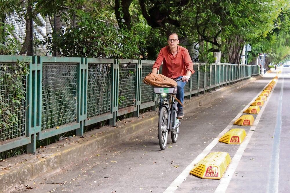 La nueva ciclovía en Benito Juárez tiene una longitud de 4.26 kilómetros. Foto: Especial
