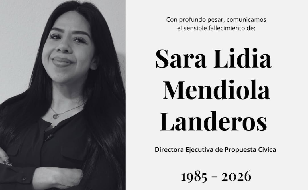 La directora ejecutiva de la asociación civil Propuesta Cívica, Sara Lidia Mendiola Landeros (1985-2026). Foto: Facebook @propuestacivica.mx