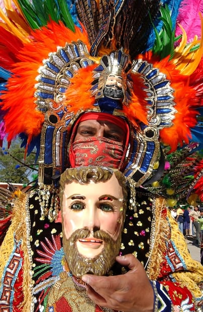 La máscara huehue, la identidad del carnaval de Tlaxcala
