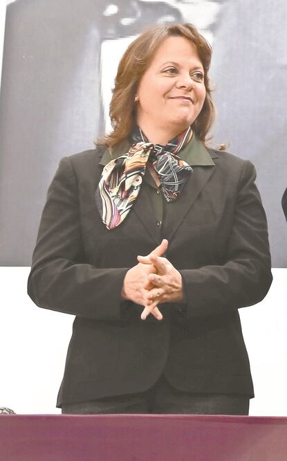 Martha Delgado, subsecretaria para Asuntos Multilaterales y Derechos Humanos de la SRE, viajó a China para verificar el traslado de equipo. ARCHIVO EL UNIVERSAL