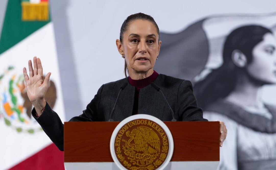 Claudia Sheinbaum Pardo en su conferencia matutina del 21 de noviembre de 2025. Foto: Hugo Salvador/EL UNIVERSAL