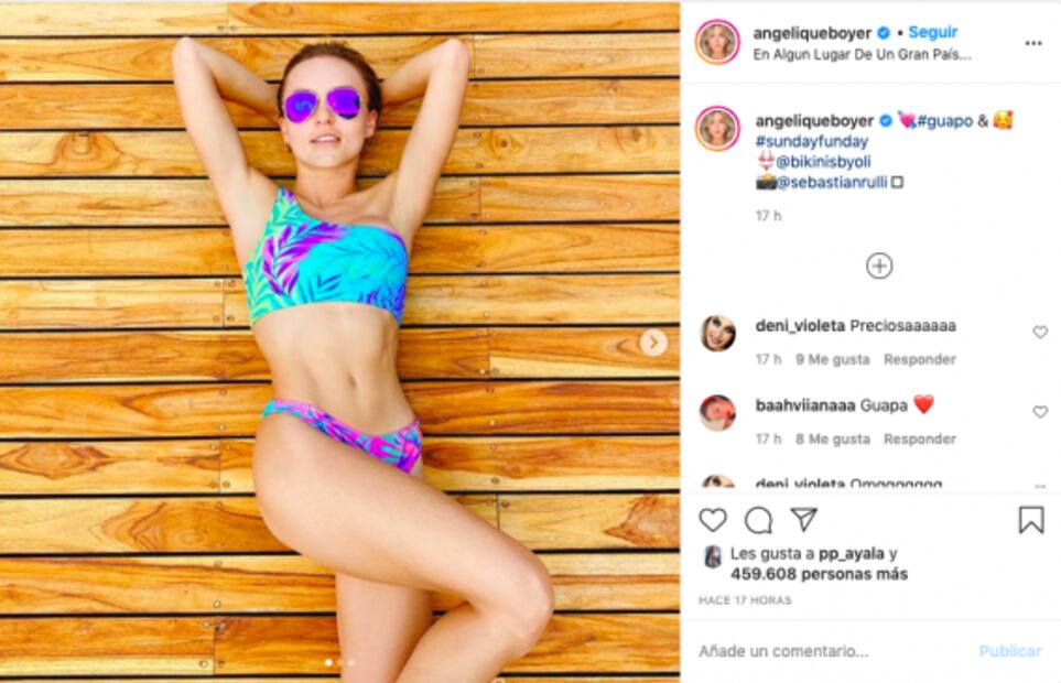 Angelique Boyer disfruta del sol en sexy bikini y enciende el internet