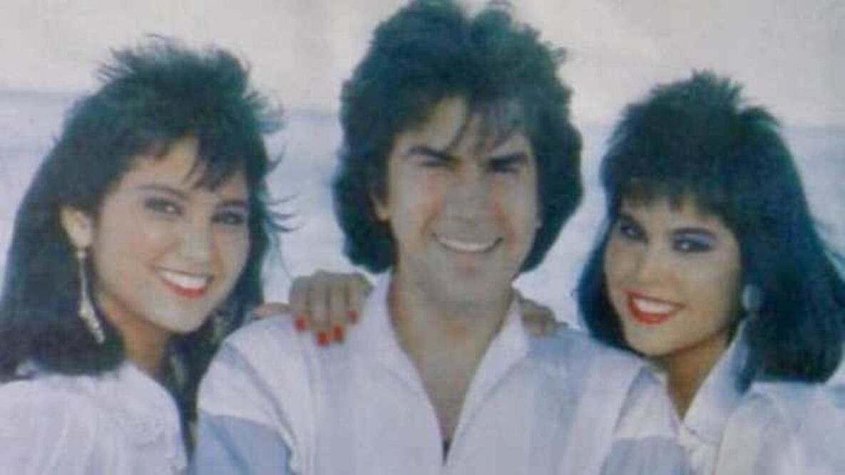 Liliana y Lilibeth Morillo, con su padre, José Luis Rodríguez