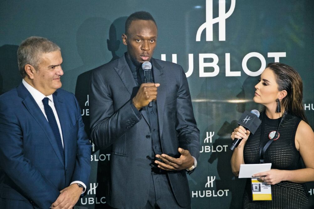 El retirado plusmarquista Usain Bolt es distinguido por la Fórmula 1. (GERMÁN ESPINOSA. EL UNIVERSAL)