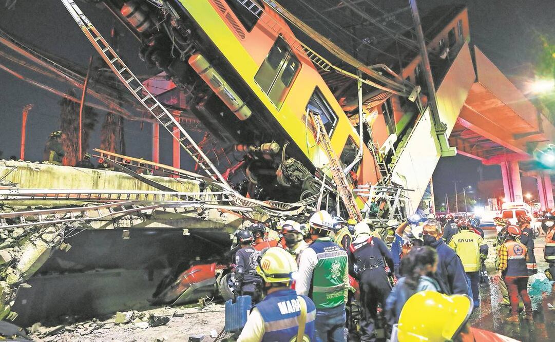 Los avances en el apoyo financiero y la atención a las víctimas del colapso de la L12 forman parte de la glosa del Cuarto Informe de Gobierno. Foto: Archivo EL UNIVERSAL