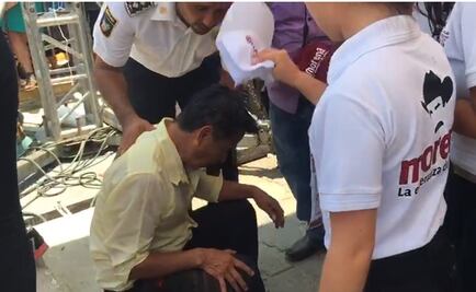 Por altas temperaturas, registran dos desmayos en mítines de AMLO