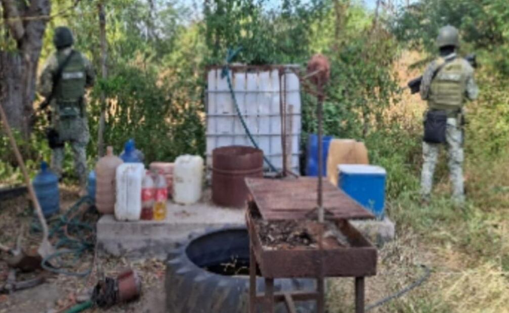 Aseguran materiales para realizar droga en Sinaloa (20/11/2025). Foto: Especial