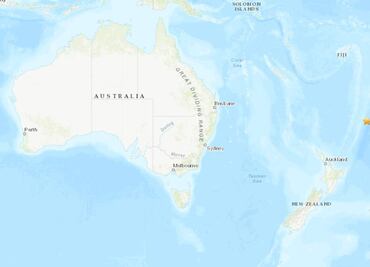 Retiran alerta de tsunami tras terremoto de magnitud 7.3 en Nueva Zelanda