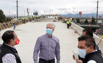 Alfredo del Mazo supervisa construcción del Distribuidor Vial en Toluca