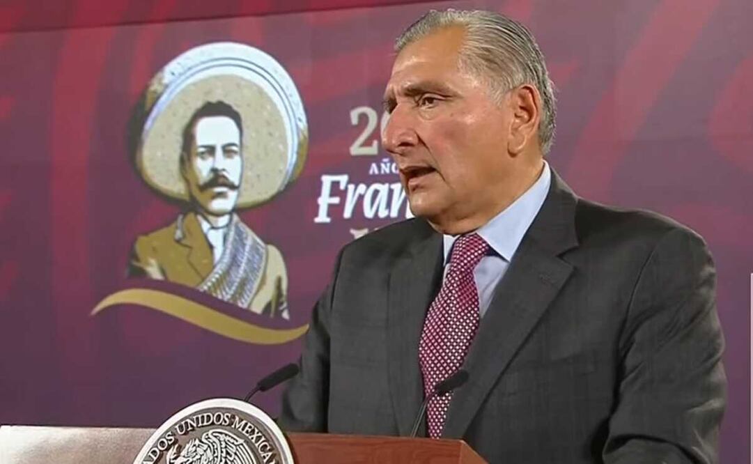 Conferencia de prensa encabezada por el secretario de Gobernación. Foto: captura de pantalla
