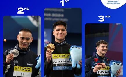 El mexicano Osmar Olvera gana medalla de oro en el Campeonato Mundial de Natación