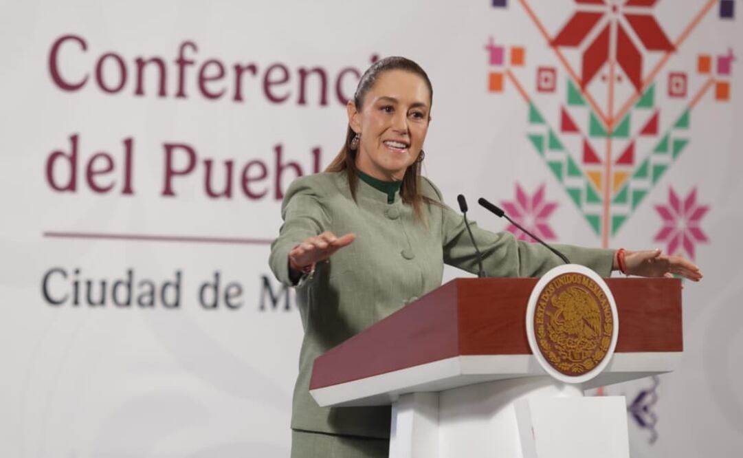 Claudia Sheinbaum Pardo en su conferencia matutina del 28 de octubre de 2025. Foto: Carlos Mejía / EL UNIVERSAL