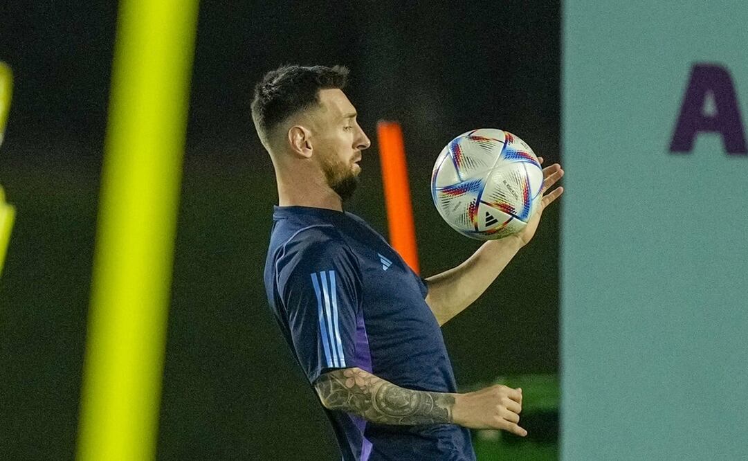 Entrenamiento de Messi / FOTO: AFP