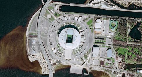 ¿Cómo se ven los estadios de Rusia 2018 desde el espacio?