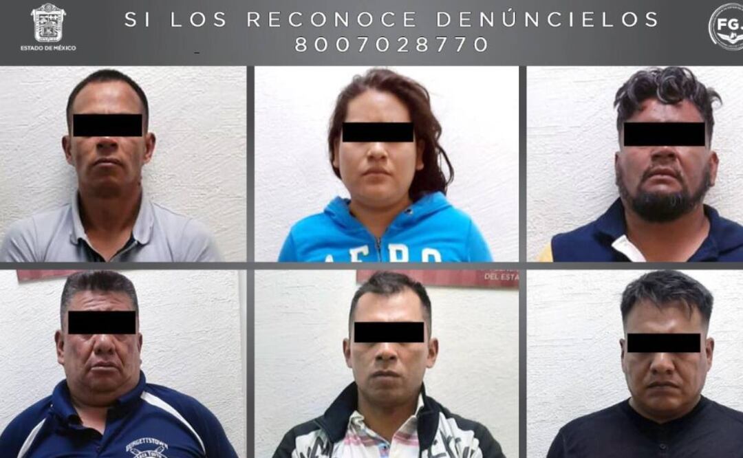 Foto: Elementos de la Fiscalía General de Justicia del Estado de México detuvieron a seis personas tras cometer el robo