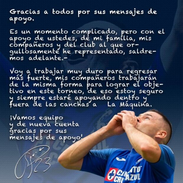 Pablo Aguilar envía mensaje tras confirmarse su lesión