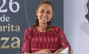 La presidenta de México, Claudia Sheinbaum, durante el arranque de las obras del Hospital Regional de Especialidades del Instituto Mexicano del Seguro Social (IMSS), en Manzanillo, Colima. Foto: Captura de pantalla X @Claudiashein