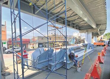 Usan acero del aeropuerto de Texcoco para la L12 del Metro