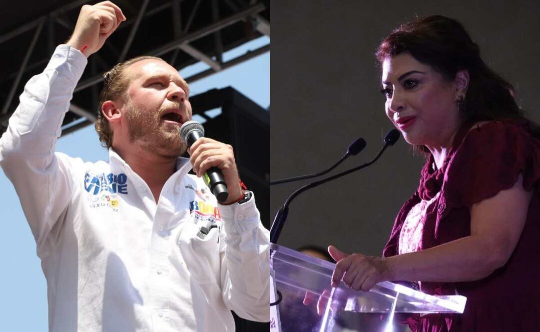 Santiago Taboada candidato de la coalición Va X La CDMX, y Clara Brugada candidata de la alianza "Sigamos Haciendo Historia". Foto: Cuartoscuro