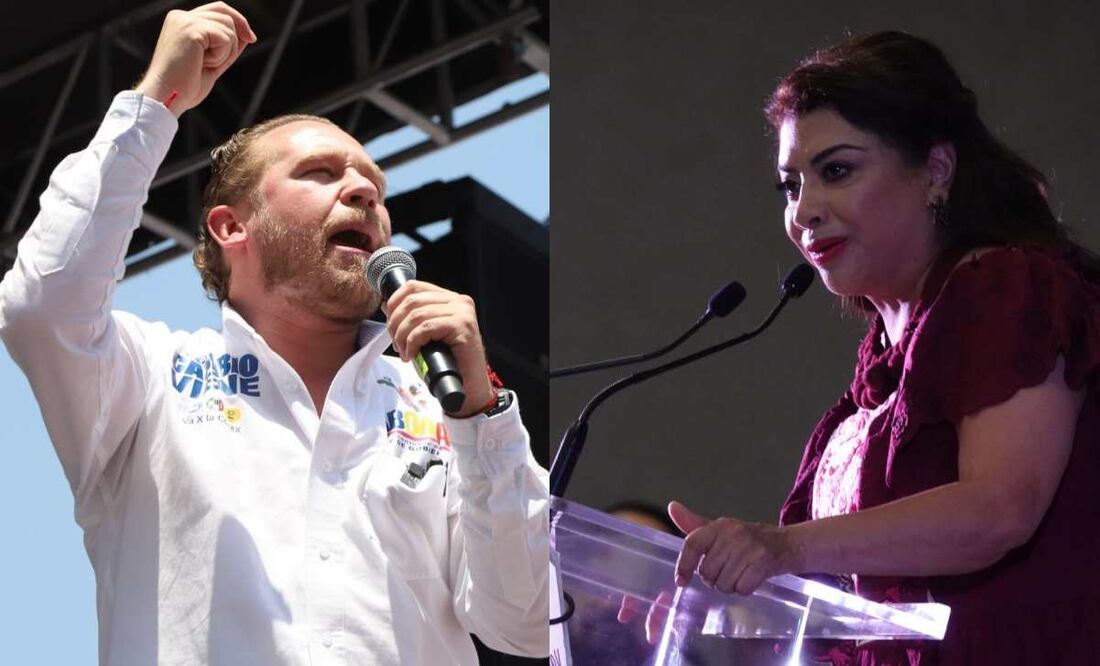 Santiago Taboada candidato de la coalición Va X La CDMX, y Clara Brugada candidata de la alianza "Sigamos Haciendo Historia". Foto: Cuartoscuro