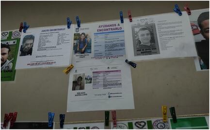 Colocan tendedero con fotos de personas desaparecidas en Morelos; suman cerca de 2 mil desde 2019