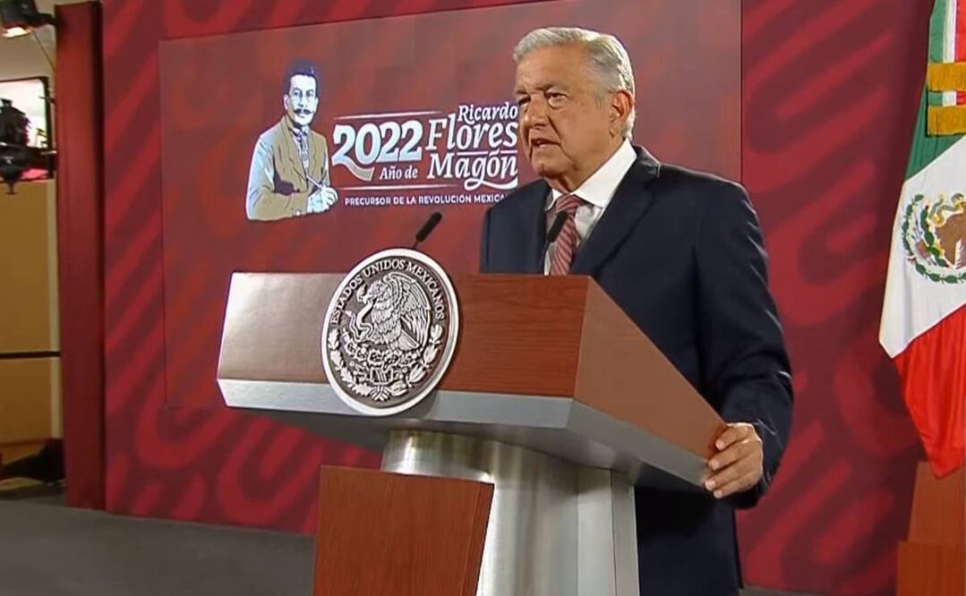 El presidente confió en que la construcción del Tren Maya terminé en 2023 como se tiene previsto. Foto: Captura de pantalla