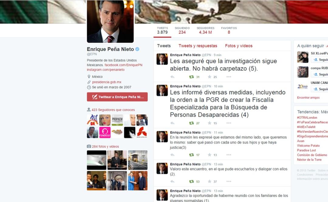 Descarta EPN "carpetazo" en caso Ayotzinapa