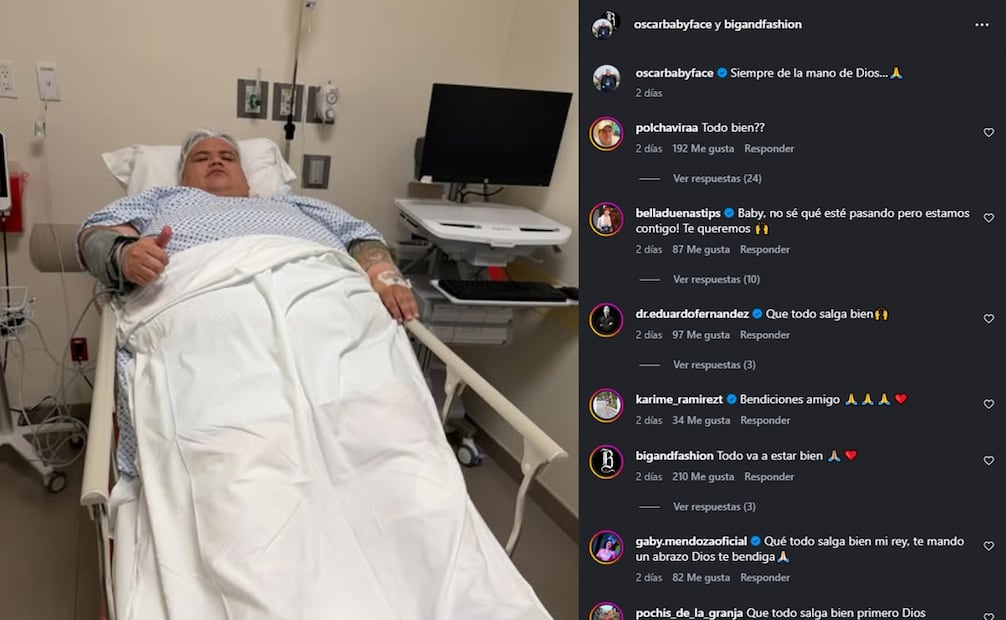 Hospitalizan de emergencia al influencer Óscar Espinoza, 'Baby Face'. Foto: Redes sociales