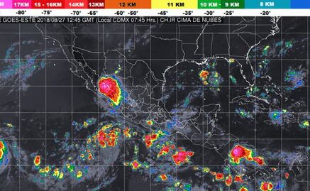 Potencial de lluvias con actividad eléctrica en todo el país
