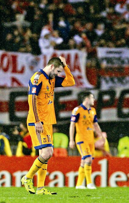 El goleador francés de Tigres, André-Pierre Gignac, no pudo mostrarse esta vez en la final de la Libertadores ante River (MARTÍN ZABALA. XINHUA)