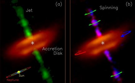 El telescopio ALMA "oye" el primer llanto de una estrella bebé masiva