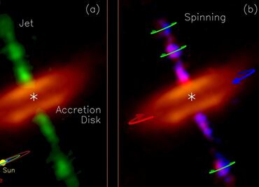 El telescopio ALMA "oye" el primer llanto de una estrella bebé masiva